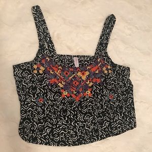 Tribal crop top